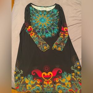 Retro women’s straight dress, cozy and cute!